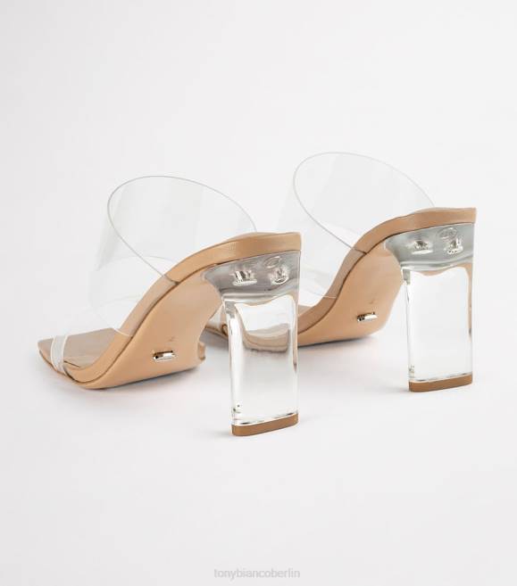 Blockabsätze| de Tony Bianco Frauen Chicago-Heels klares Vinylit/Hautnappa 4624219